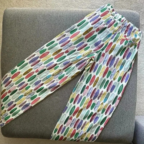 Nasty Gal Surf Board Print Wide Leg Trouser Pants Size 2 NWT - Picture 8 of 9